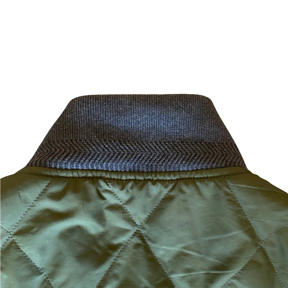 Banana Republic TALL Water Resistant Quilted Bomber Jacket - Size Medium Tall - Picture 12 of 14